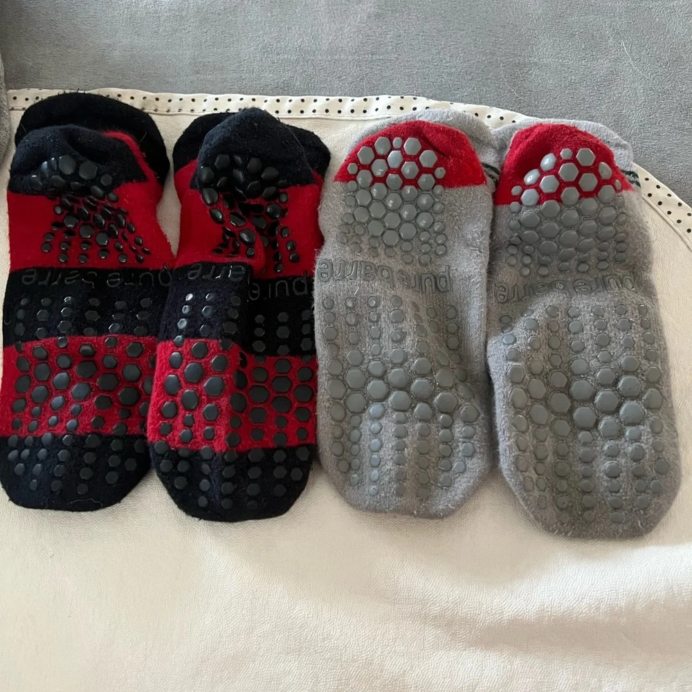 Holiday/Christmas Pure Barre Sticky Socks - Medium